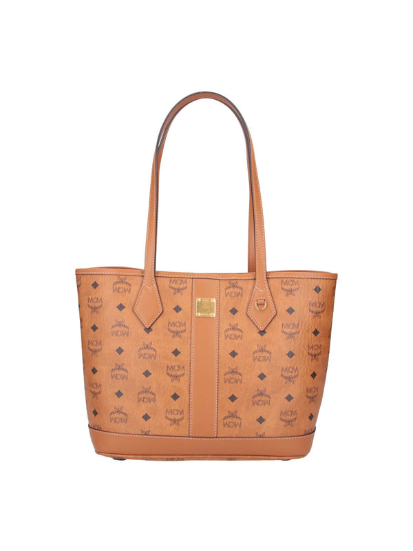 MCM 65% Polyurethane tote bag in brown