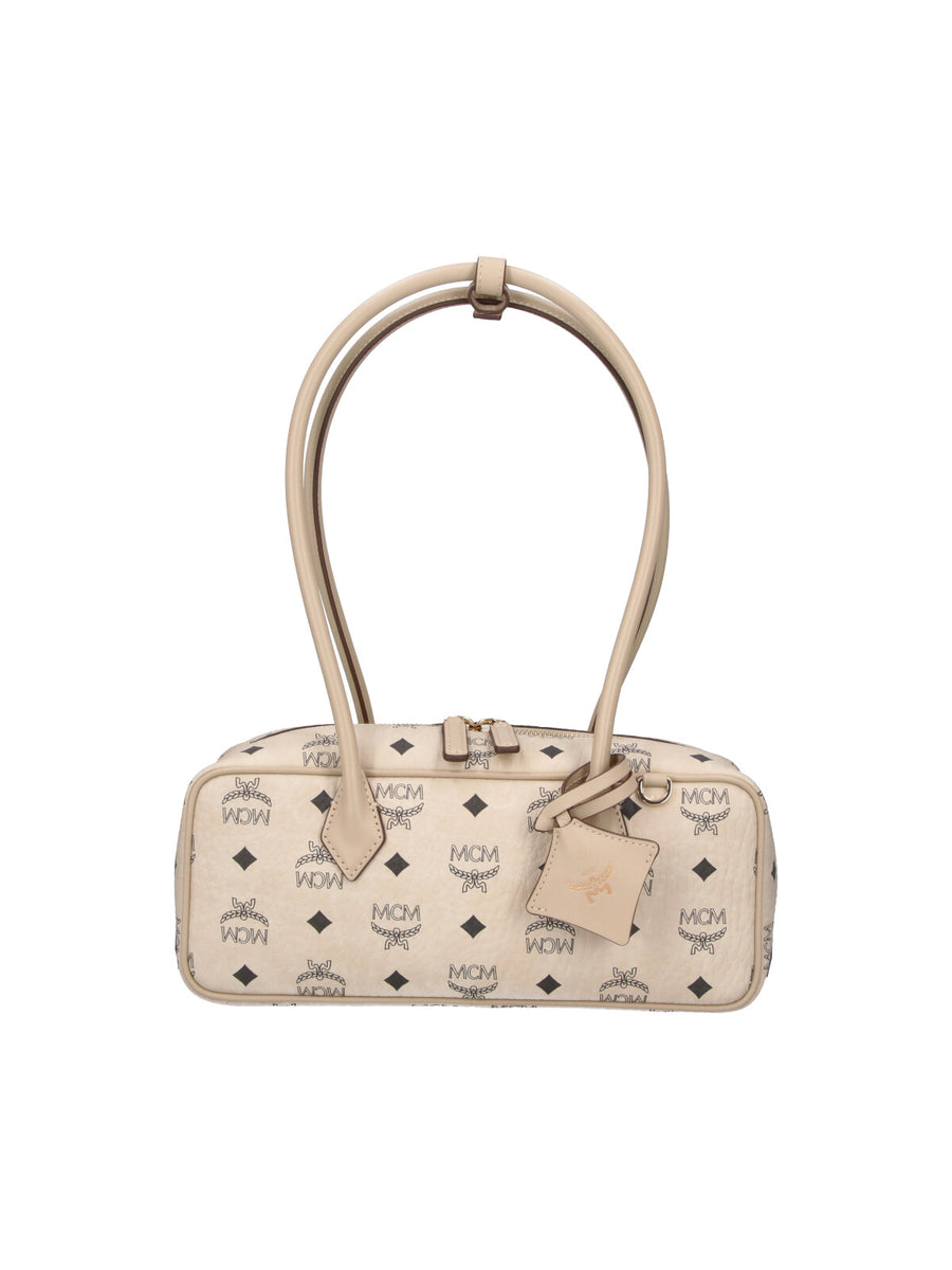 MCM 63% Polyurethane shoulder bag in beige