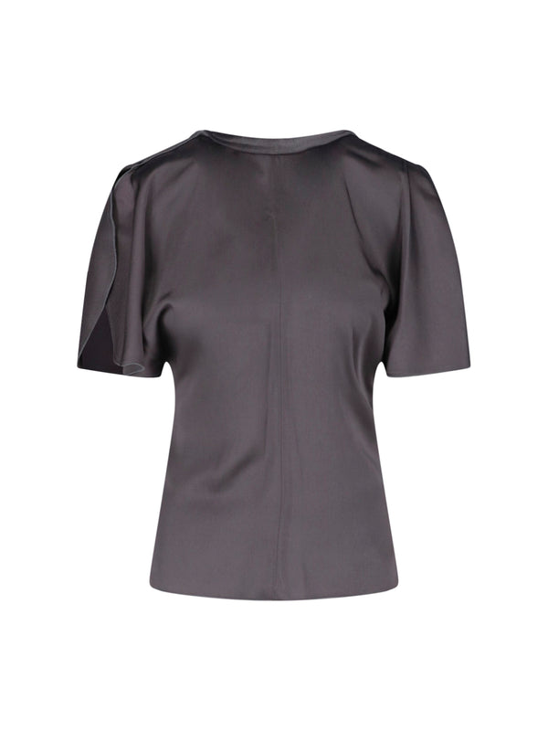 Victoria Beckham 71% Acetate t-shirt in gray
