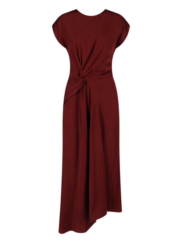 Victoria Beckham 71% Acetate dress in burgundy