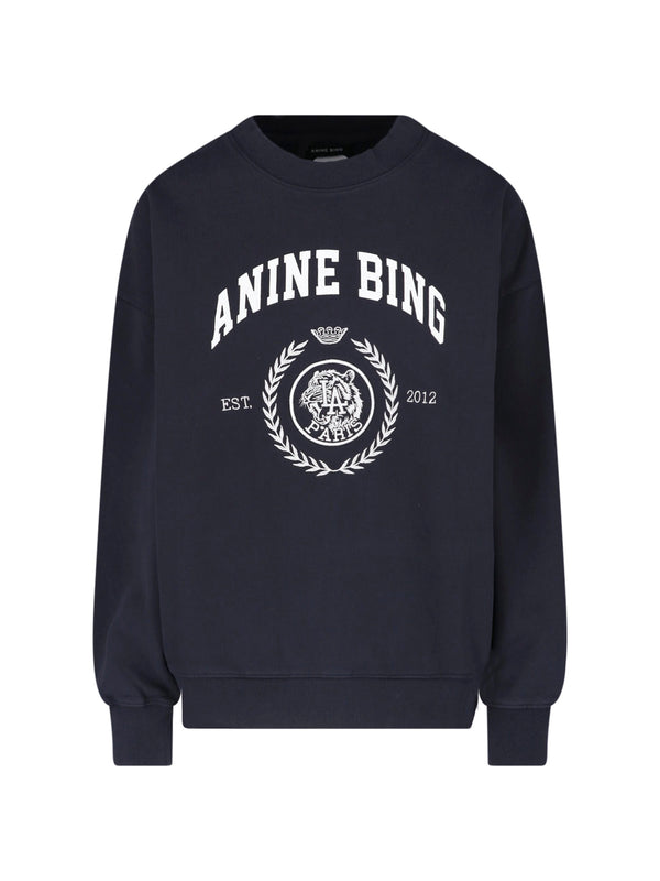 Anine Bing Cotton sweatshirt in black