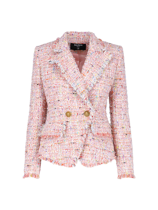 Balmain 58% Polyamide blazer in pink