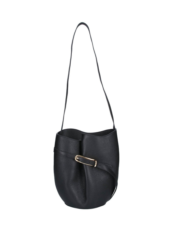 Liffner 100% Calf Leather shoulder bag in black