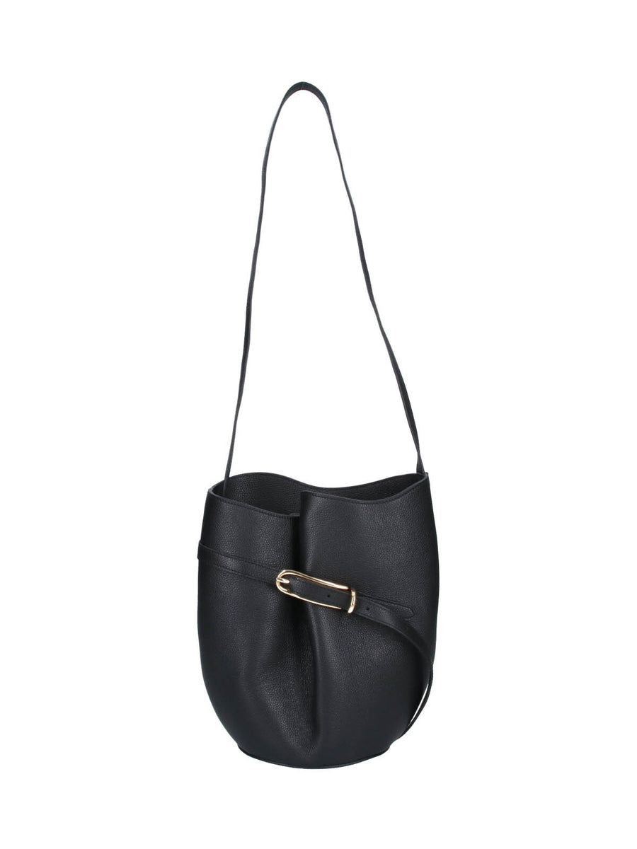 Liffner 100% Calf Leather shoulder bag in black