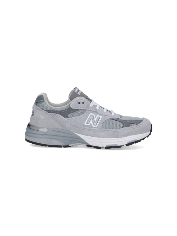 New Balance 100% Pigskin sneaker in gray