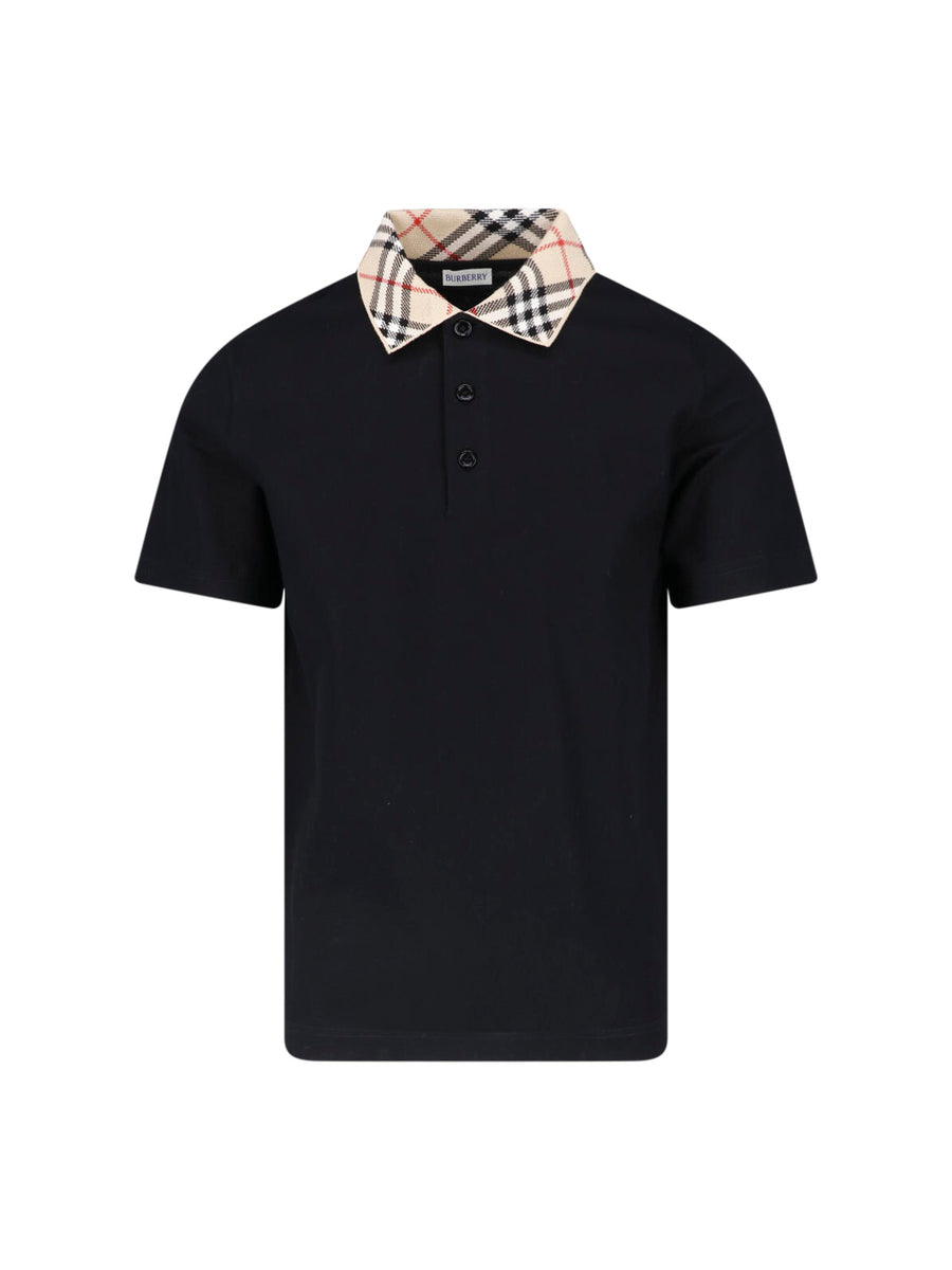 Burberry 100% Cotton polo in black