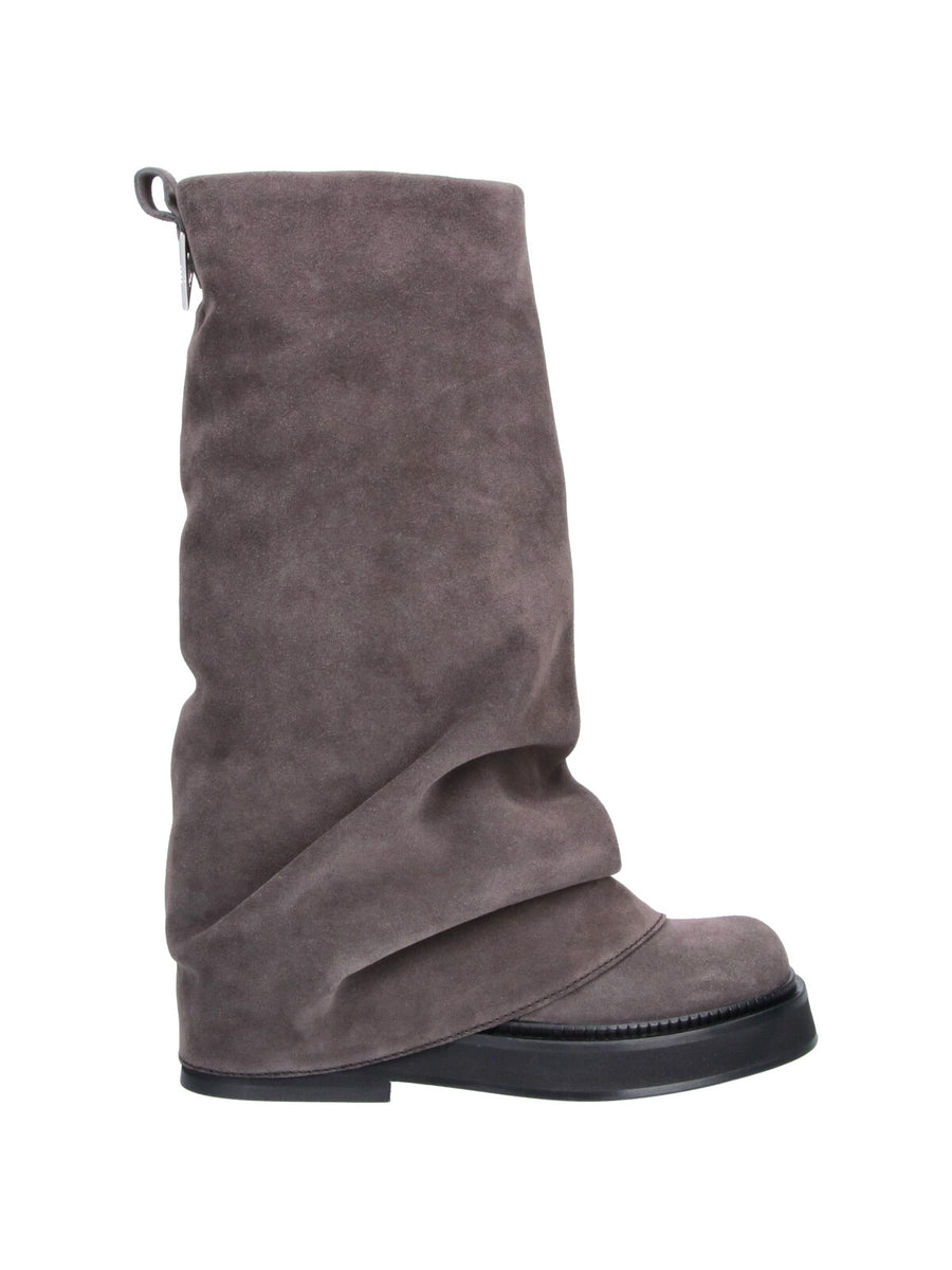 The Attico Suede boot in brown