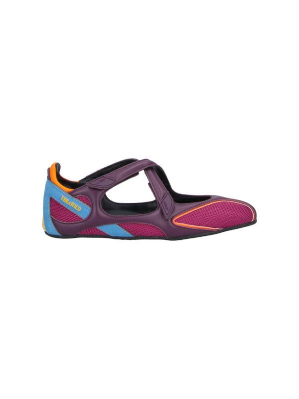 The Attico Neoprene flat in purple