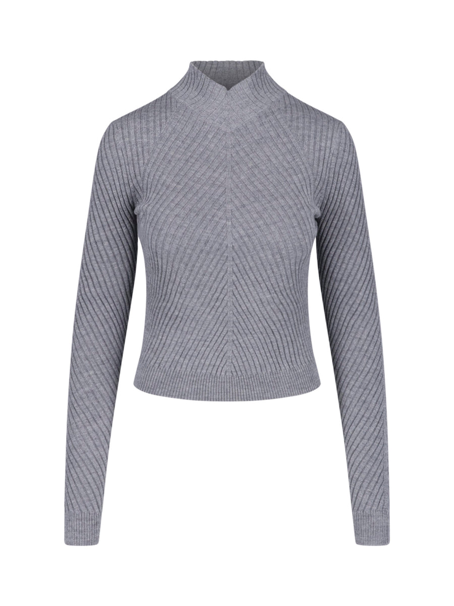 Victoria Beckham 100% Merino Wool sweater in gray