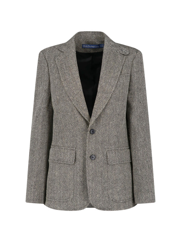 Polo Ralph Lauren 63% Linen blazer in black