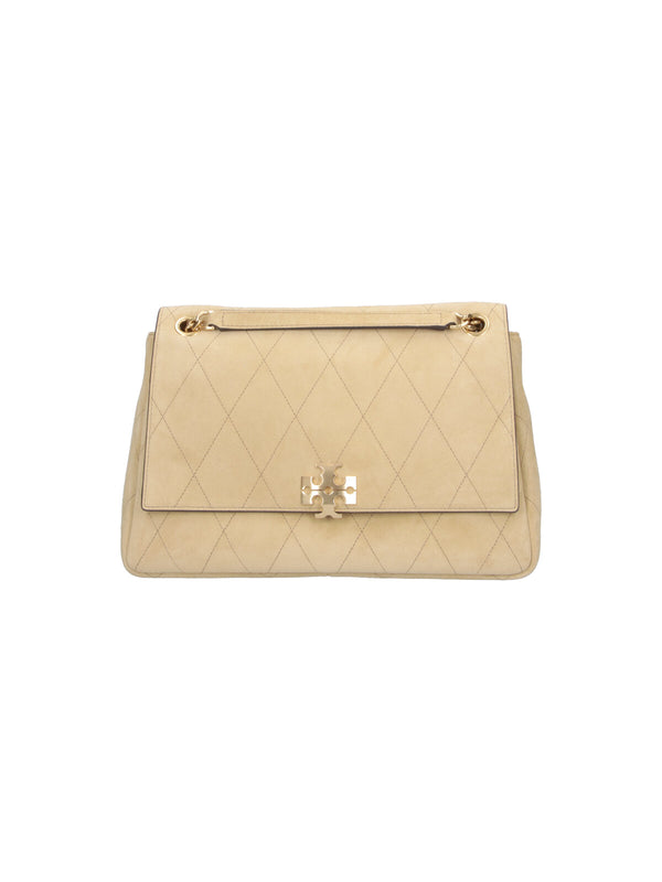 Tory Burch 100% Bovine Suede shoulder bag in gray