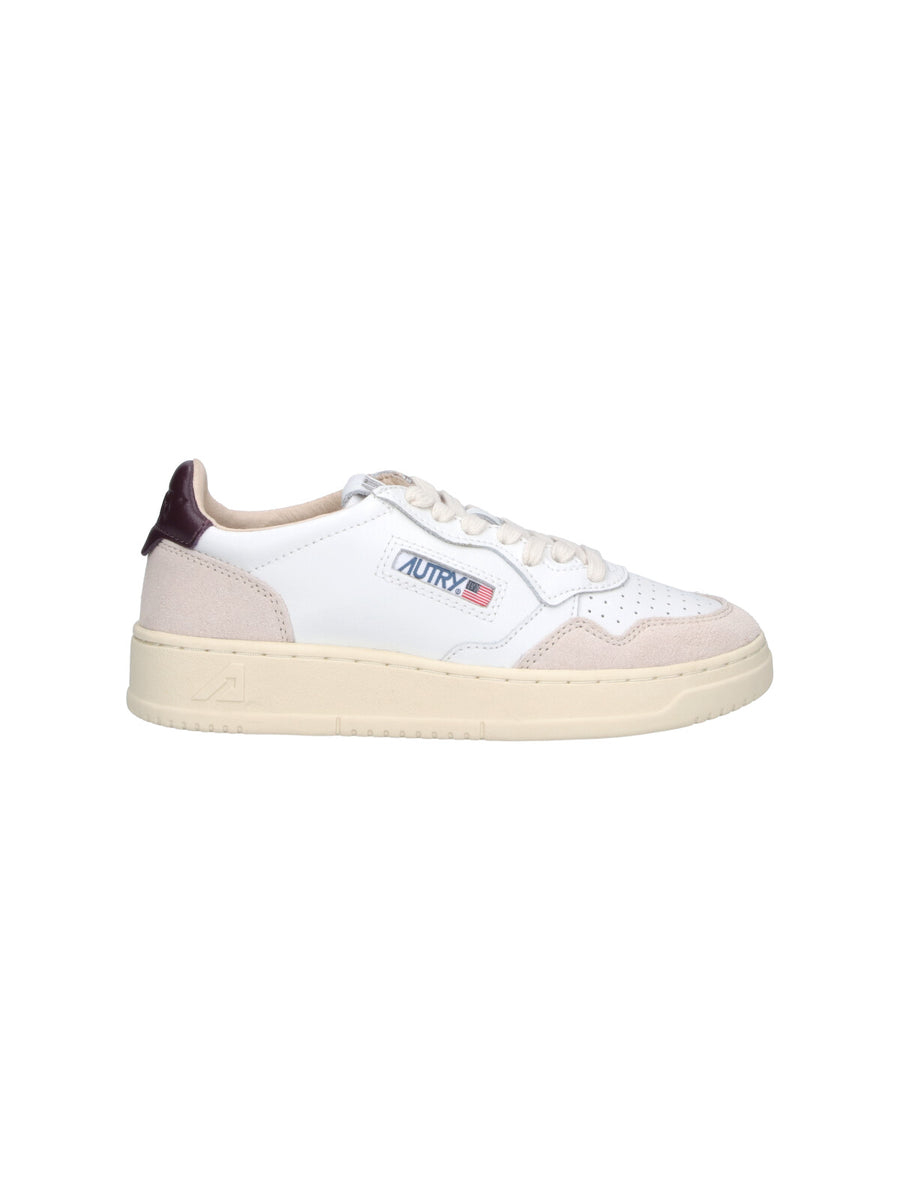Autry Upper: 70% Cow Leather sneaker in white