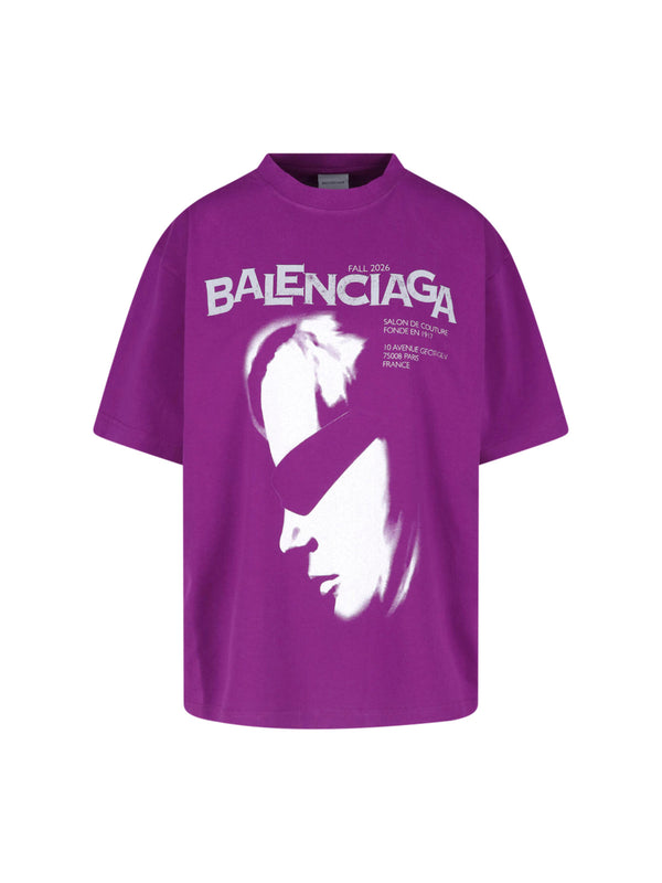 Balenciaga Tuvo 100% Cotton t-shirt in purple