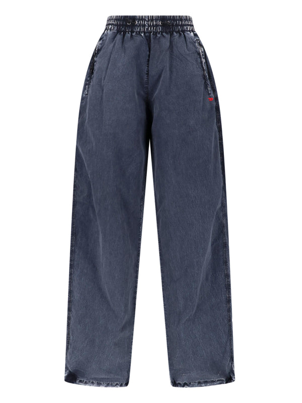 Diesel 100% Polyamide trousers in blue