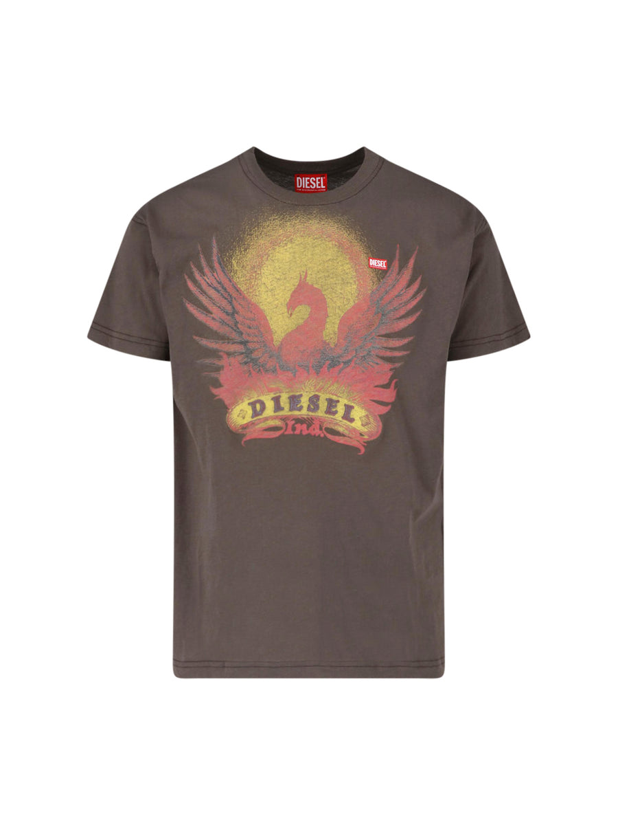 Diesel 100% Cotton t-shirt in brown