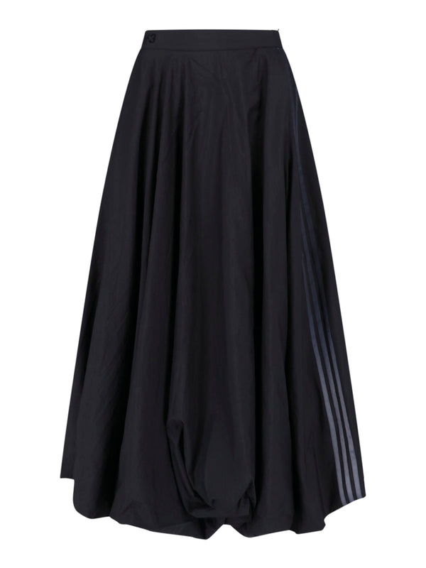 Y-3 100% polyamide skirt in black