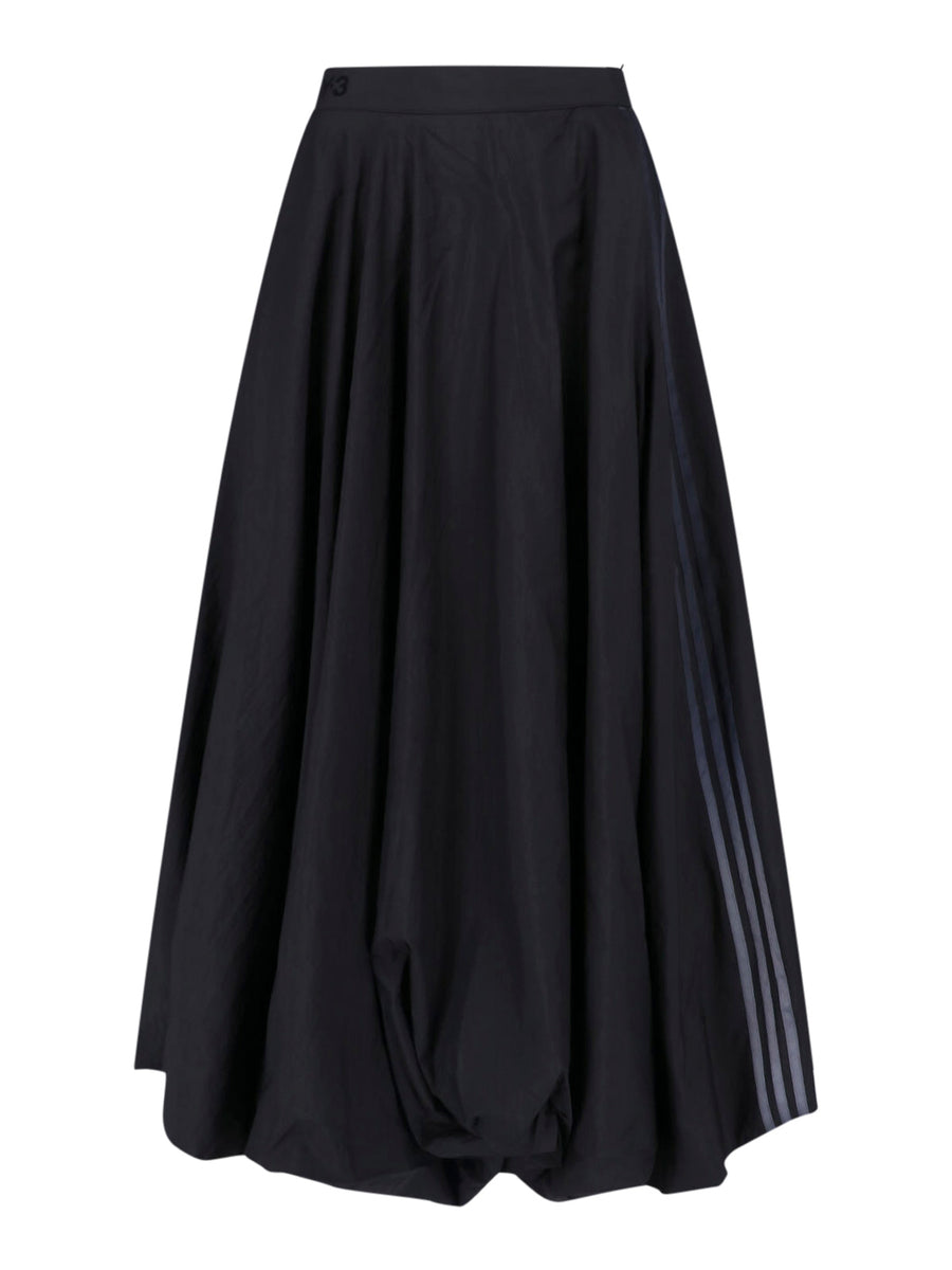 Y-3 100% polyamide skirt in black