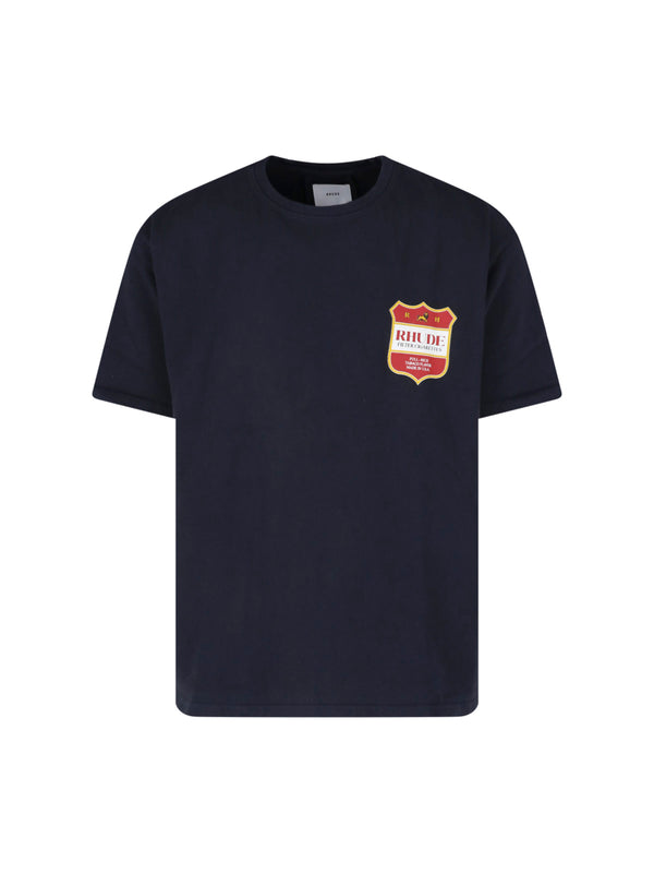 Rhude 100% Cotton t-shirt in black