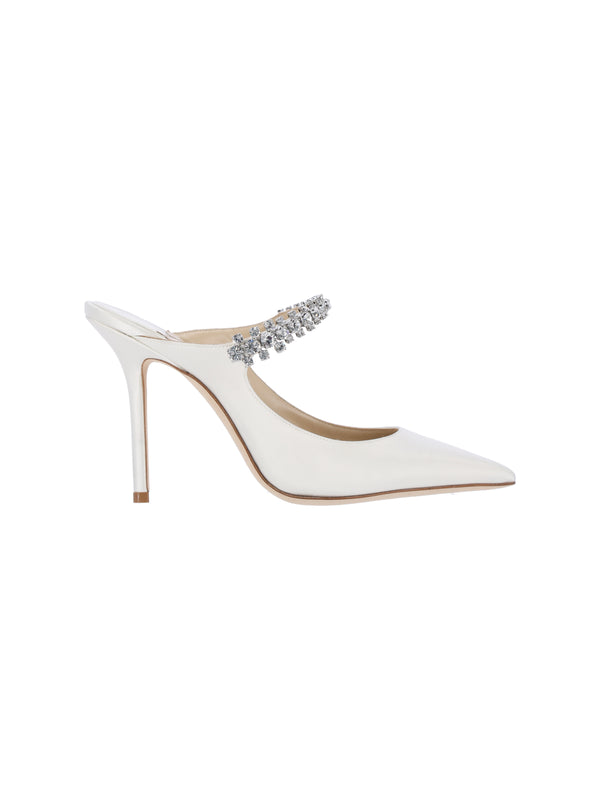 Jimmy Choo Outer: 100% Textile heel in white