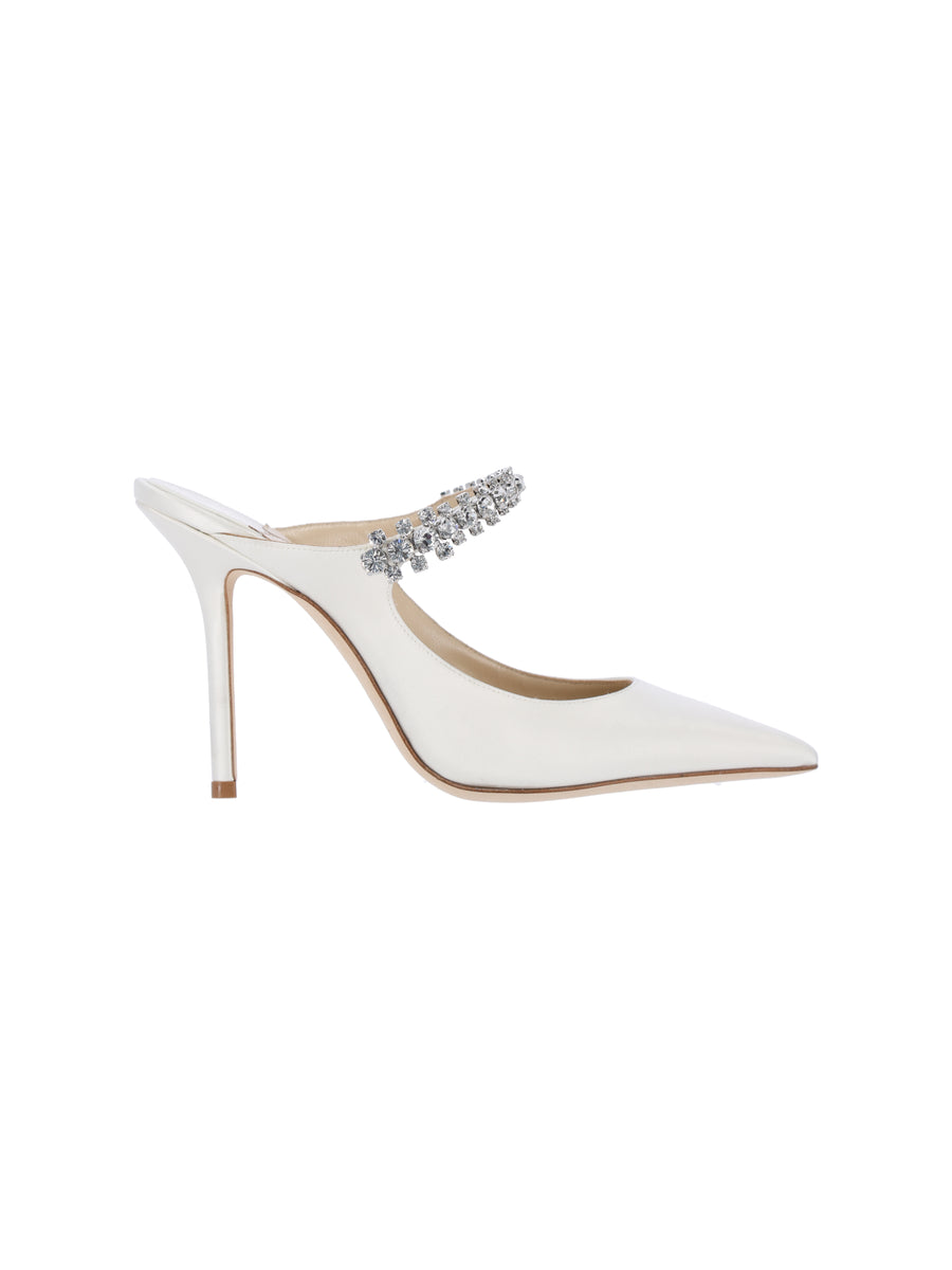 Jimmy Choo Outer: 100% Textile heel in white