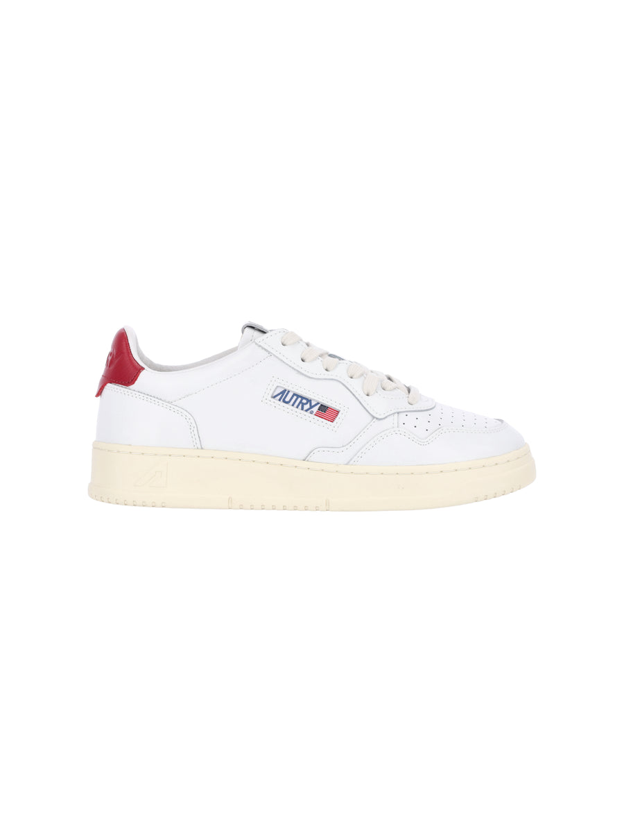 Autry Upper: 100% Cow Leather sneaker in white