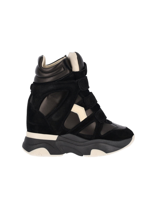 Isabel Marant 100% Cowhide Leather sneakers in black