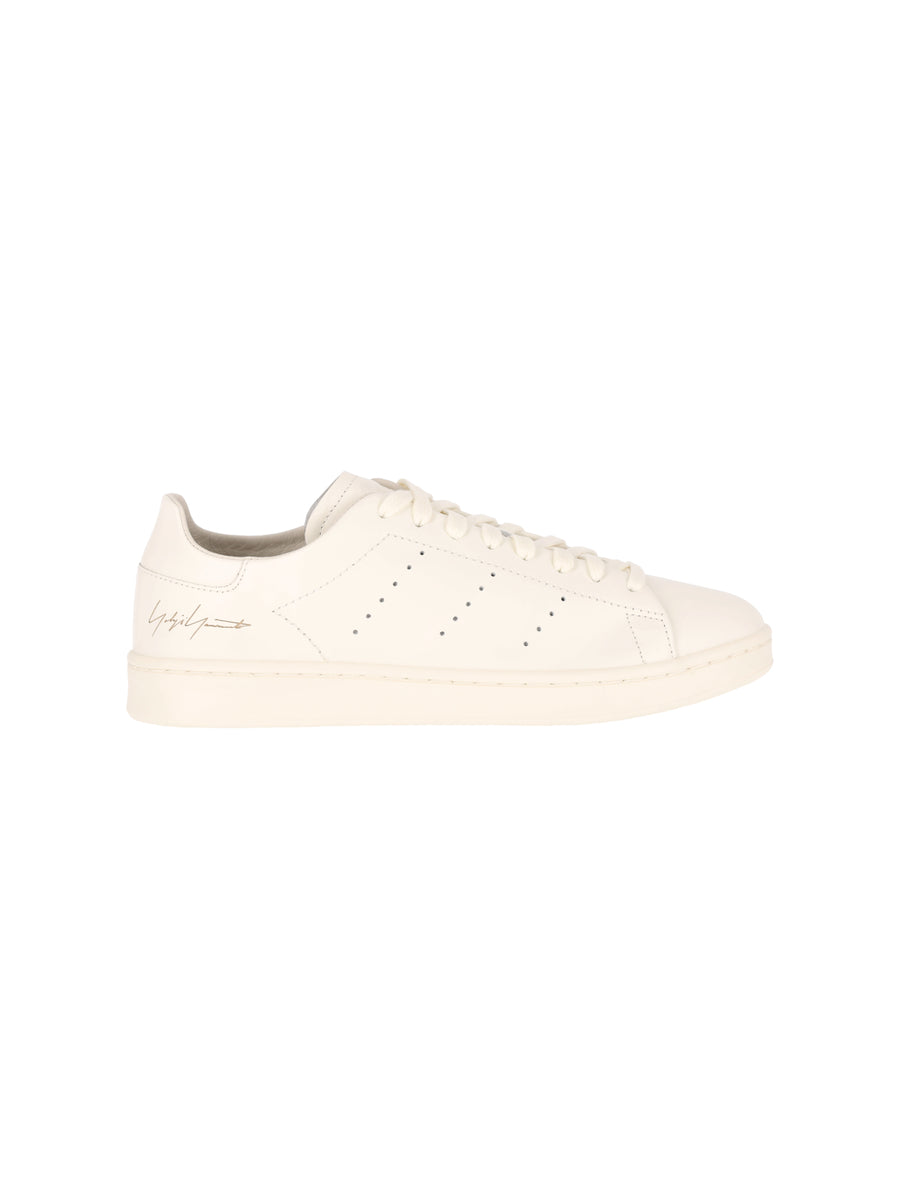 Y-3 100% leather sneaker in white