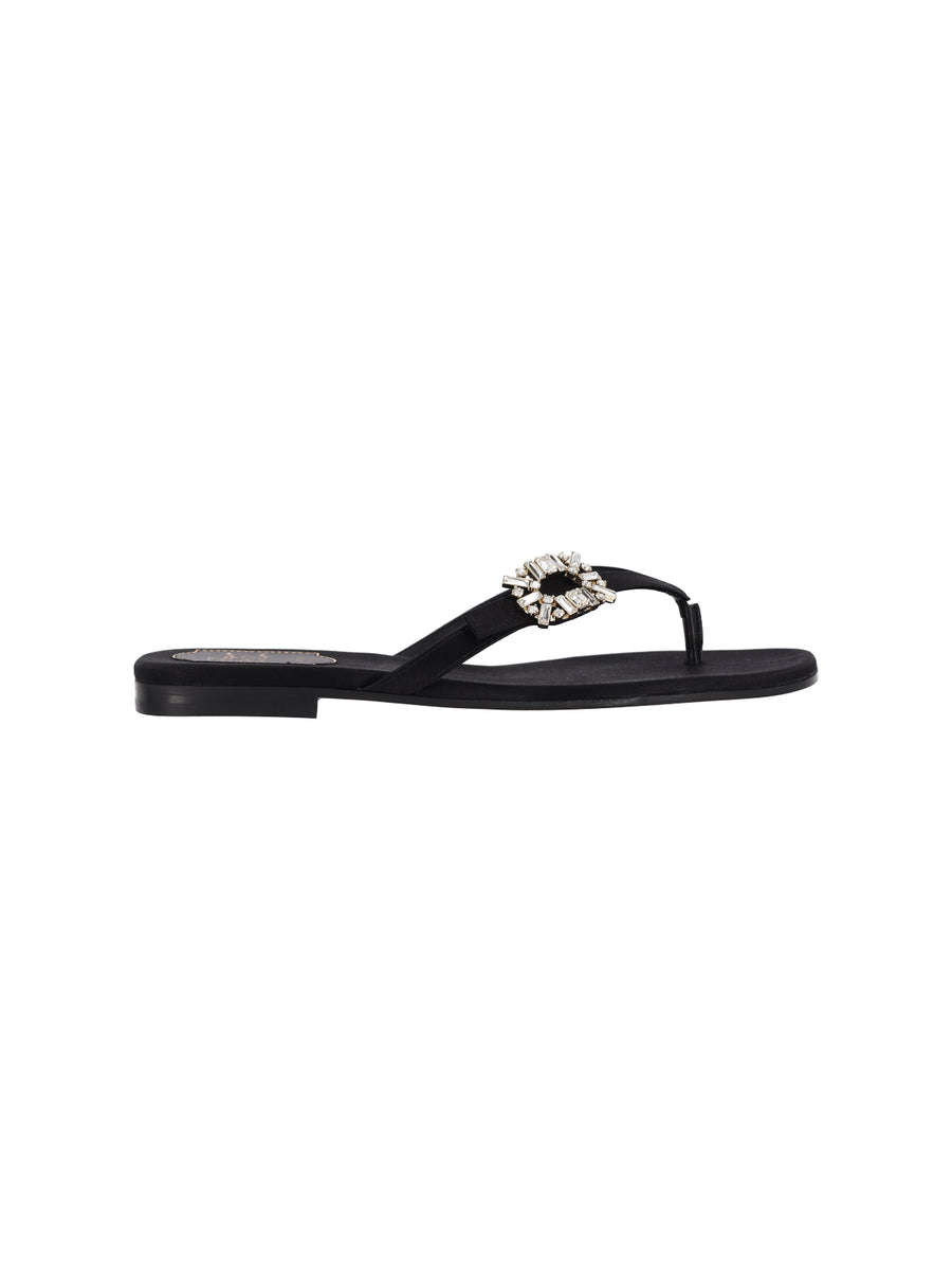 Roger Vivier 57.8% Viscose sandal in black