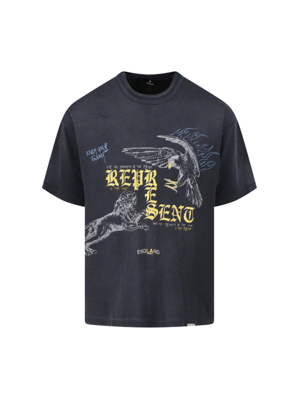 Represent 100% Cotton t-shirt in black