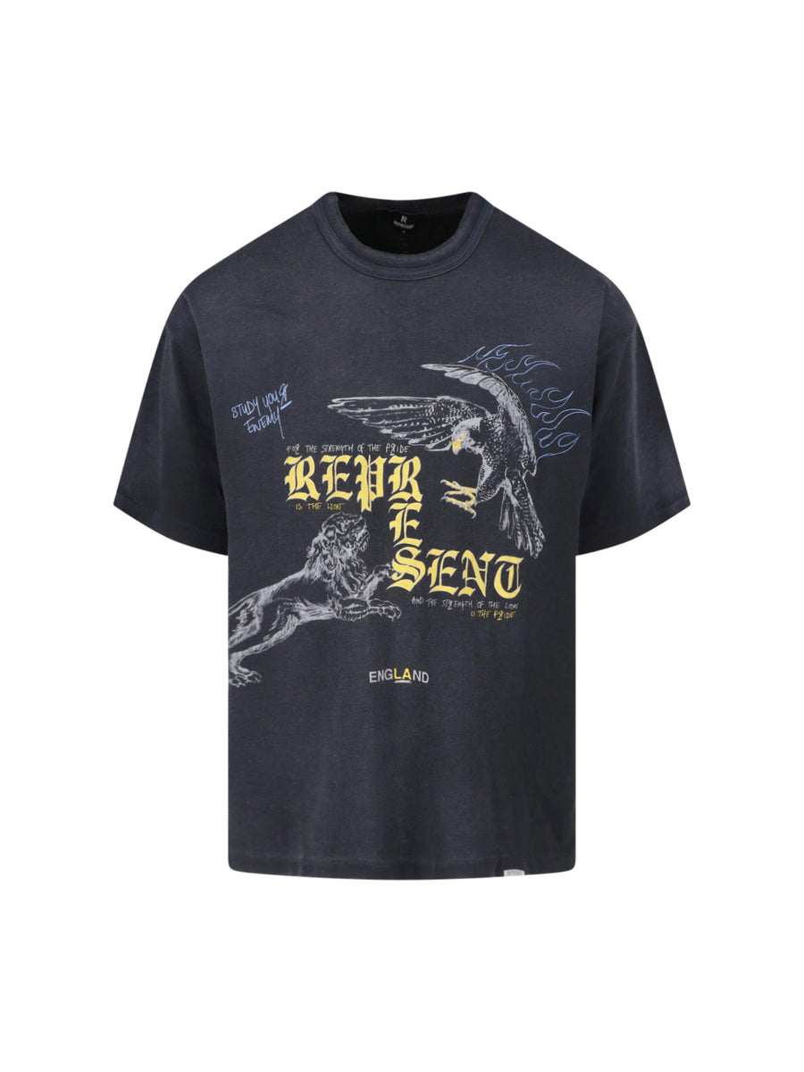Represent 100% Cotton t-shirt in black