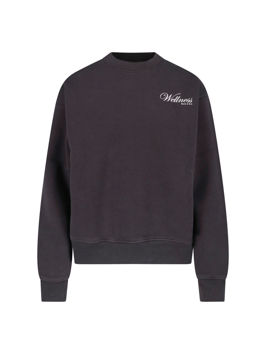 Sporty & Rich Cotton-blend sweatshirt in brown