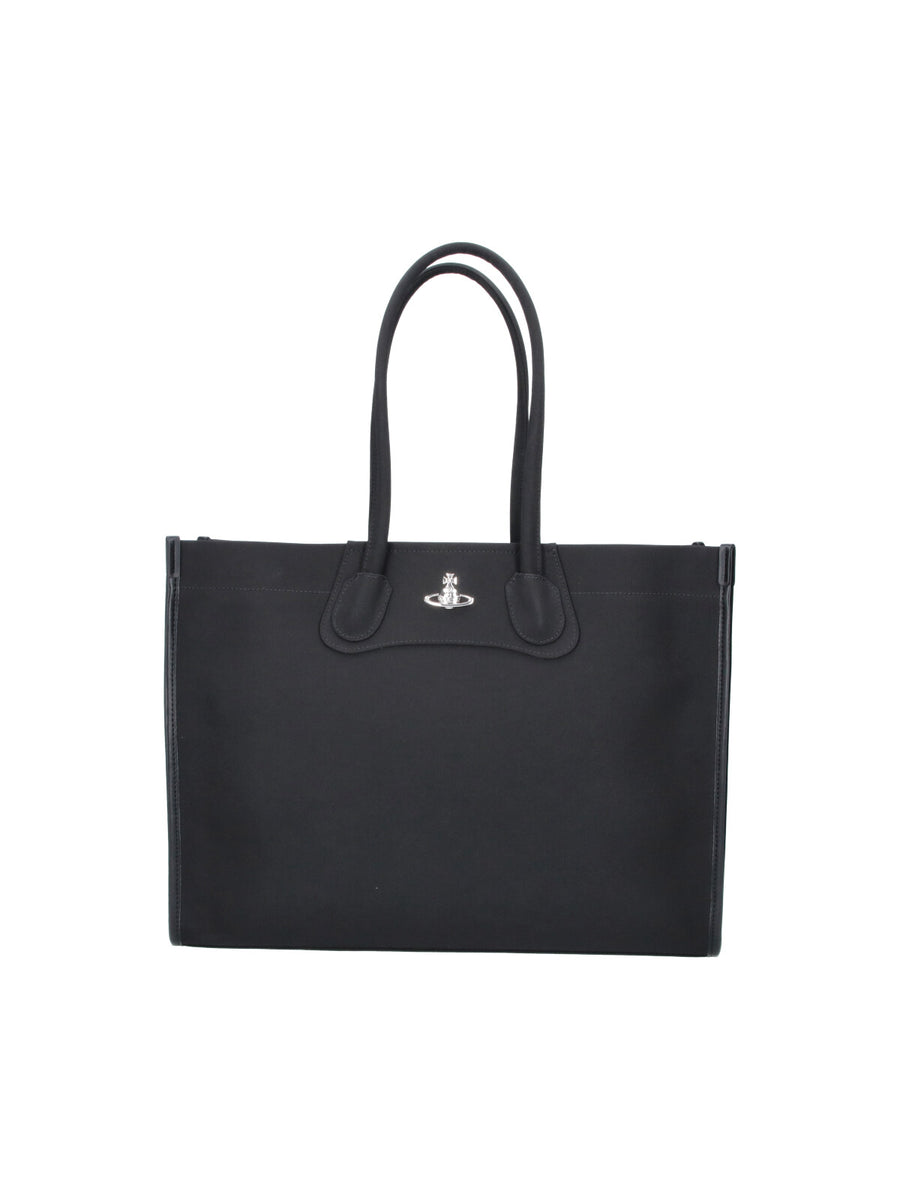 Vivienne Westwood 100% Polyester tote bag in black