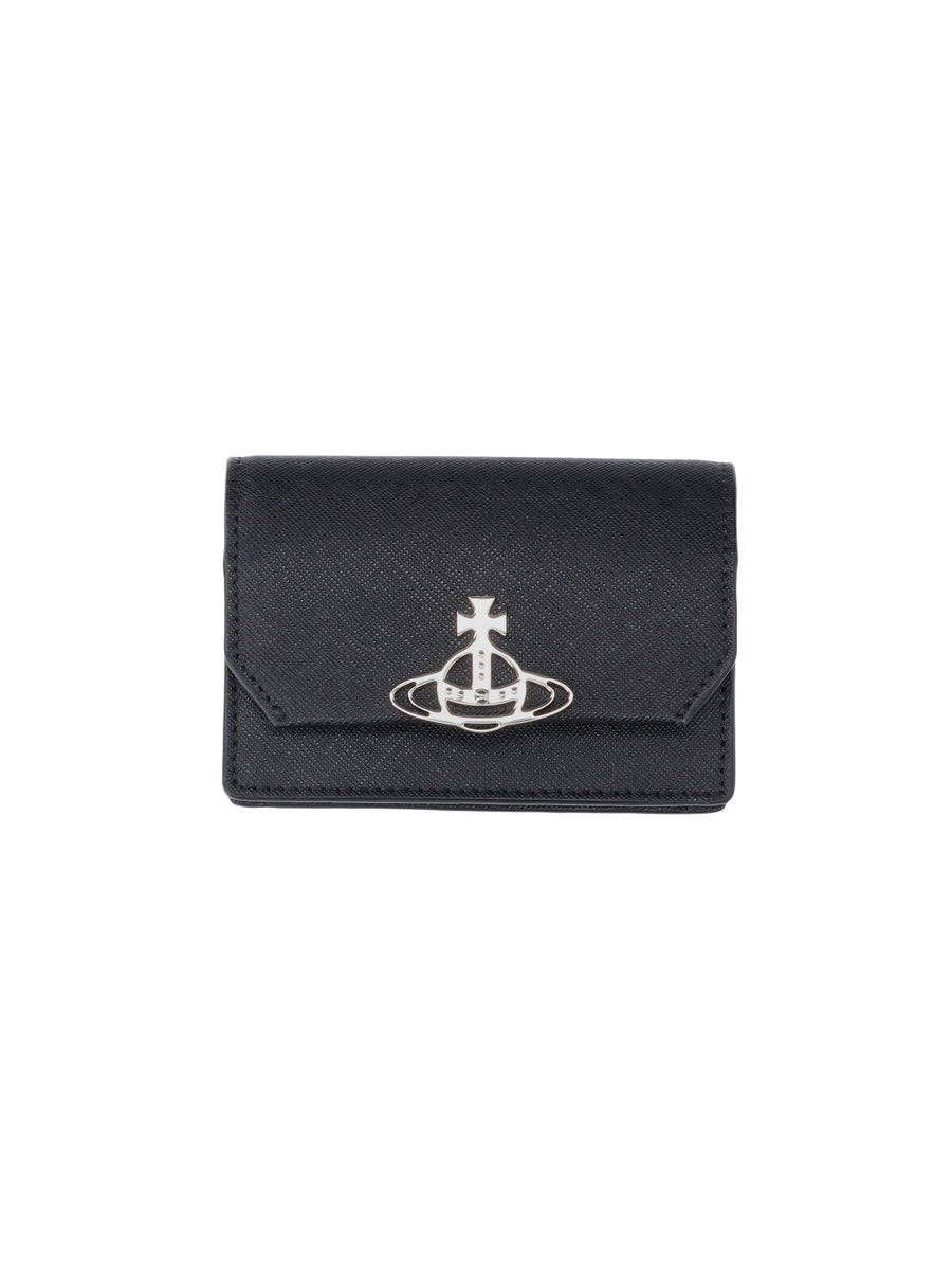 Vivienne Westwood 100% Cow Leather wallet in black