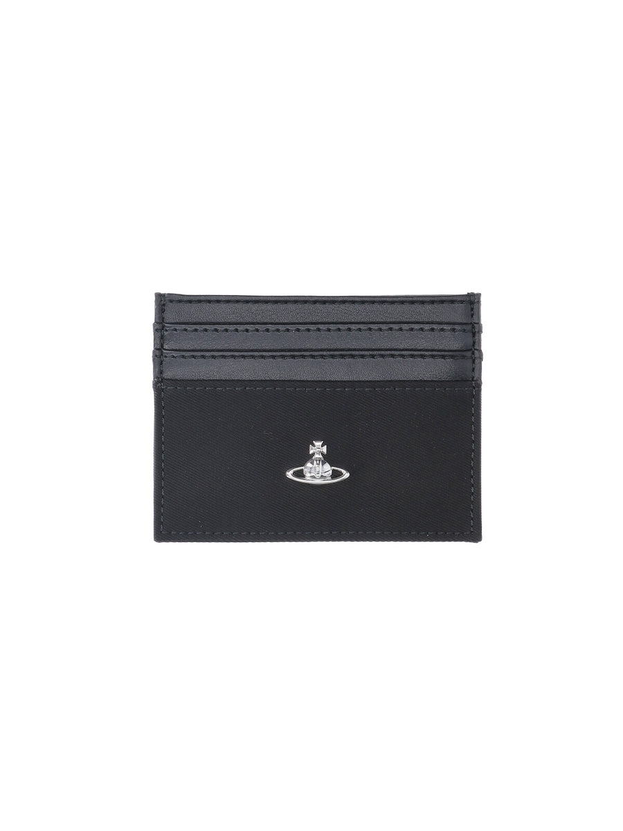 Vivienne Westwood 100% Polyester card case in black
