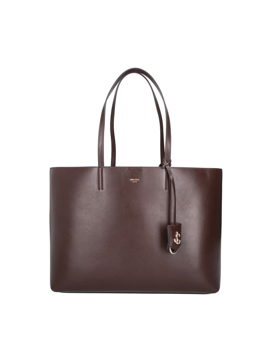Jimmy Choo Outer: 90% Calf Leather tote bag in brown