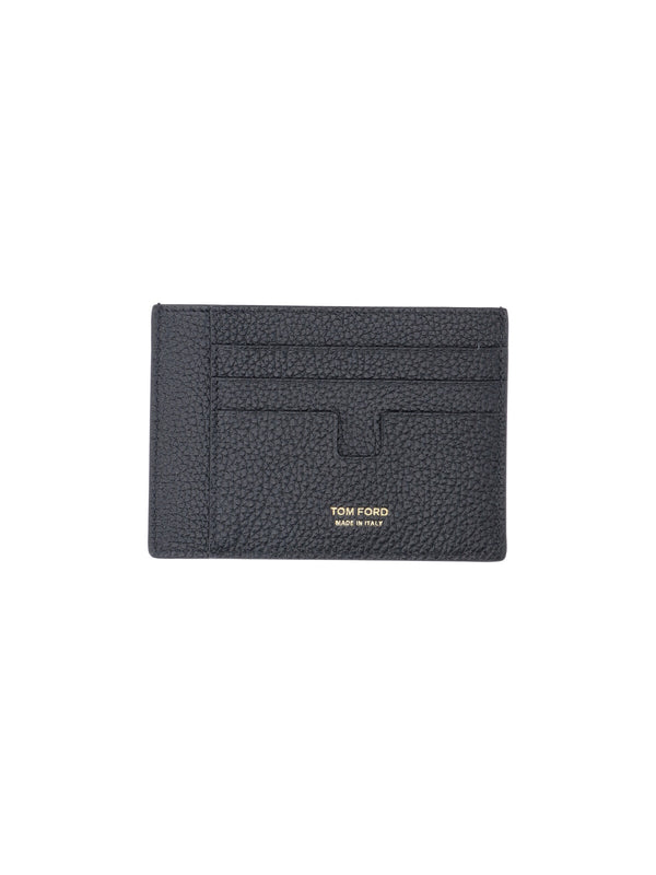 Tom Ford 100% Calf Leather card case in black