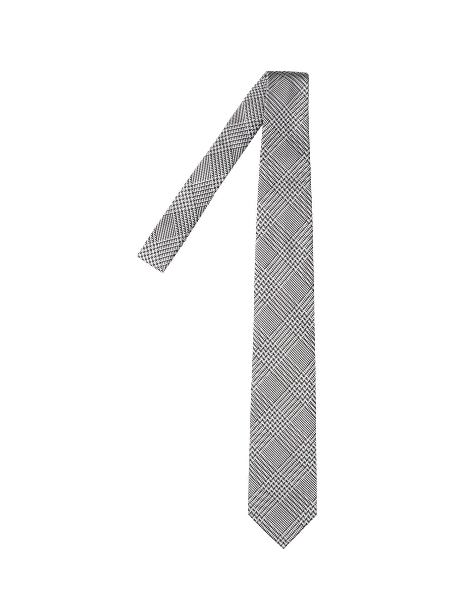Tom Ford 100% Silk Mulberry necktie in silver