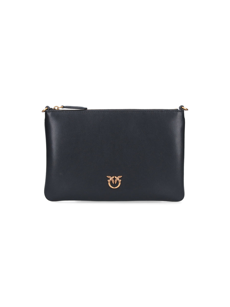Pinko 100% Leather clutch in black