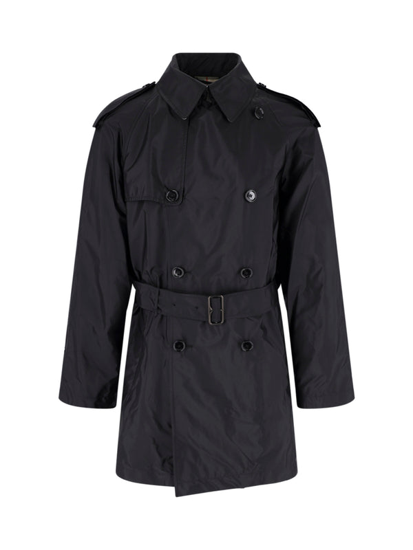 Burberry 100% Polyamide trench coat in black