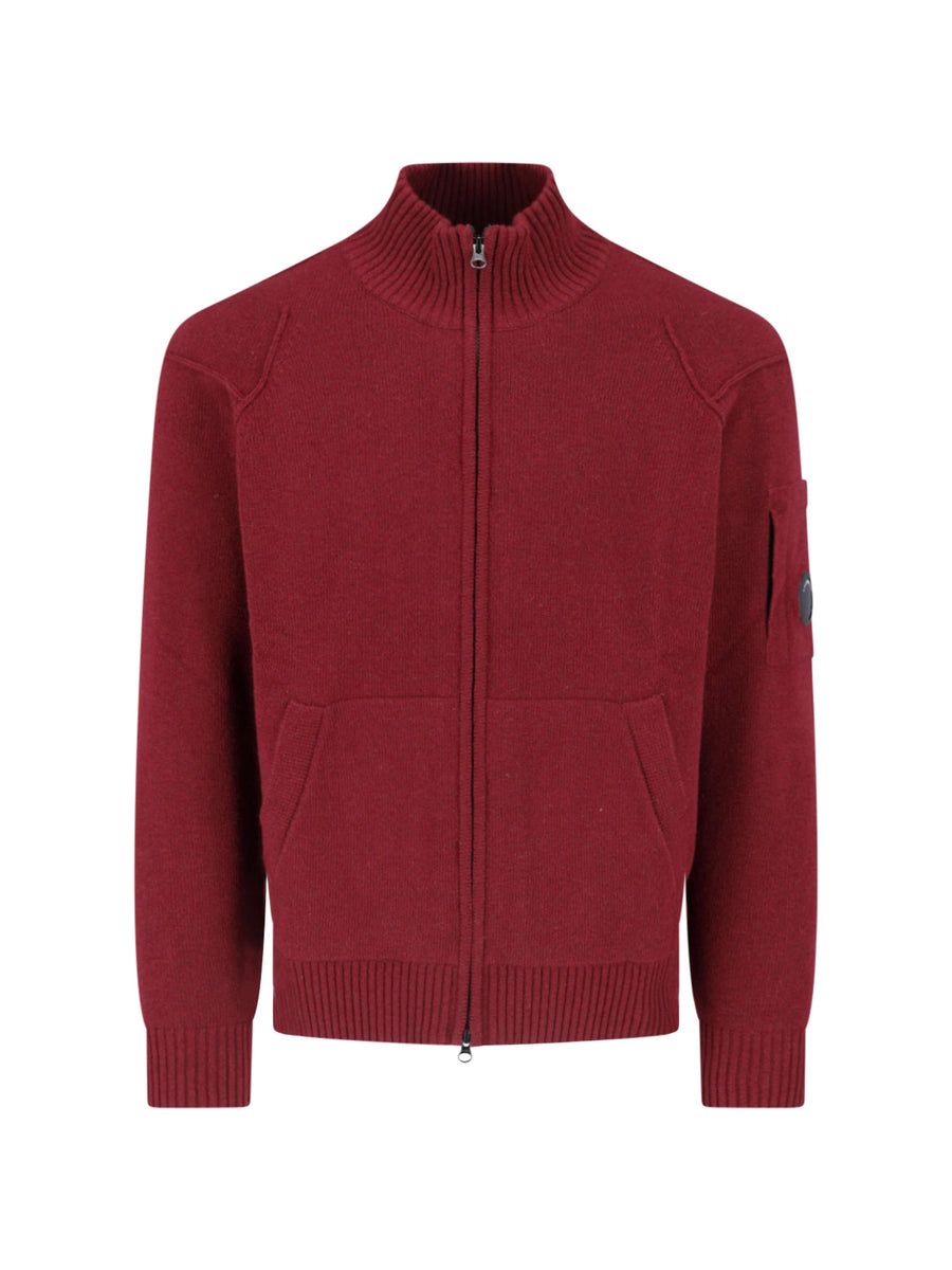 C.P. Company 80% Wool cardigan in red