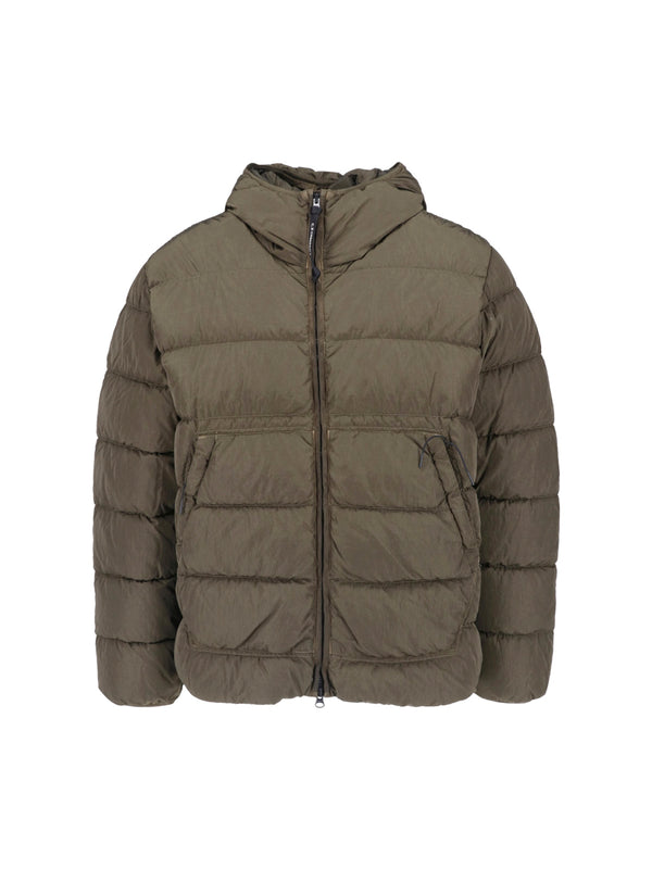C.P. Company 100% Polyamide down jacket in green