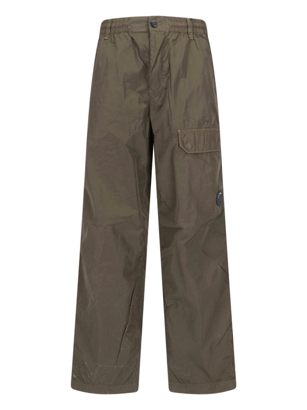 C.P. Company 100% Polyamide cargo pants in green