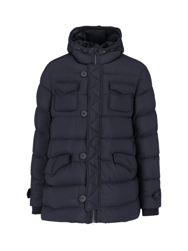 Herno 100% Polyamide down jacket in black