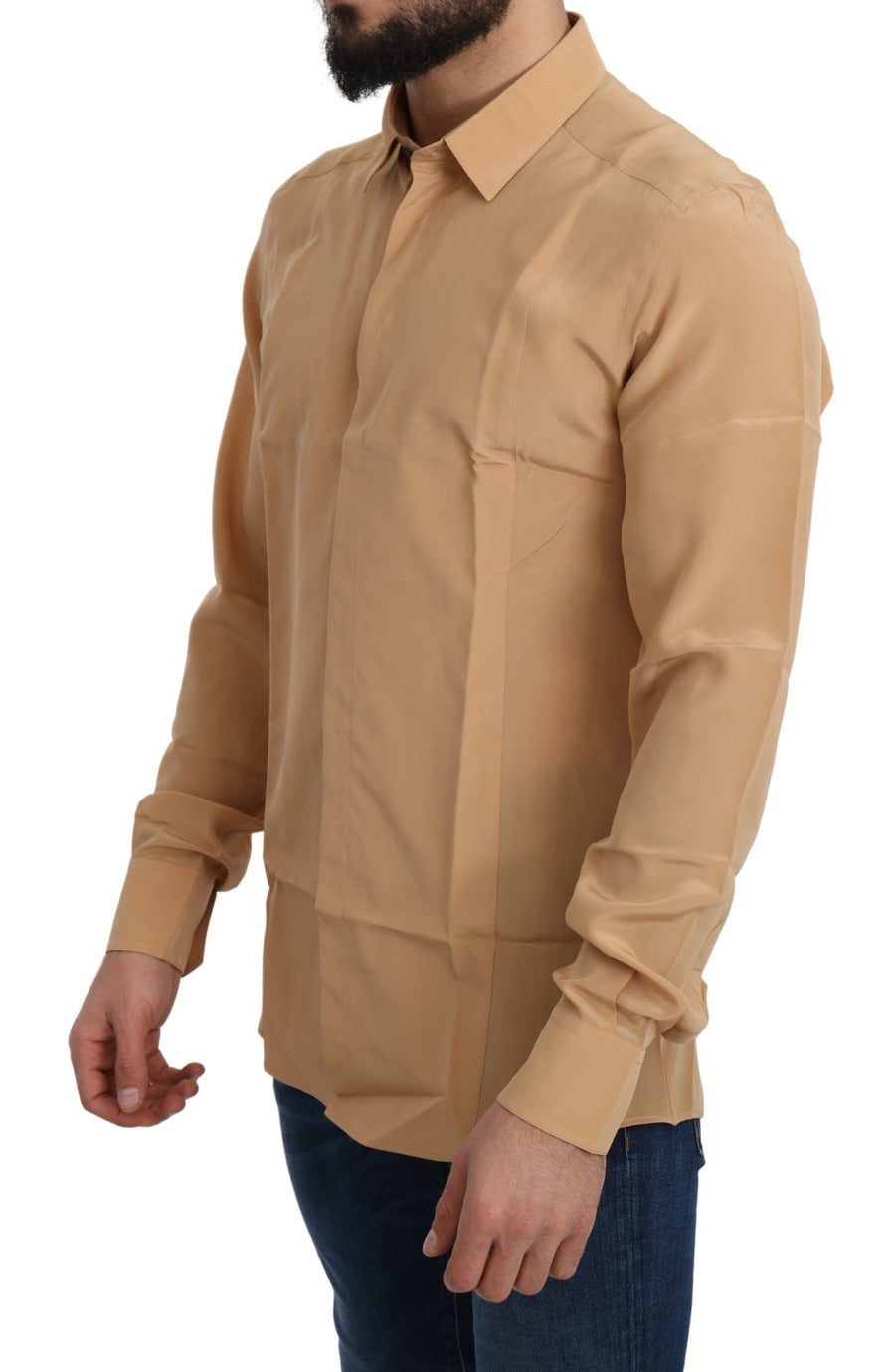 Dolce & Gabbana 100% Silk shirt in yellow