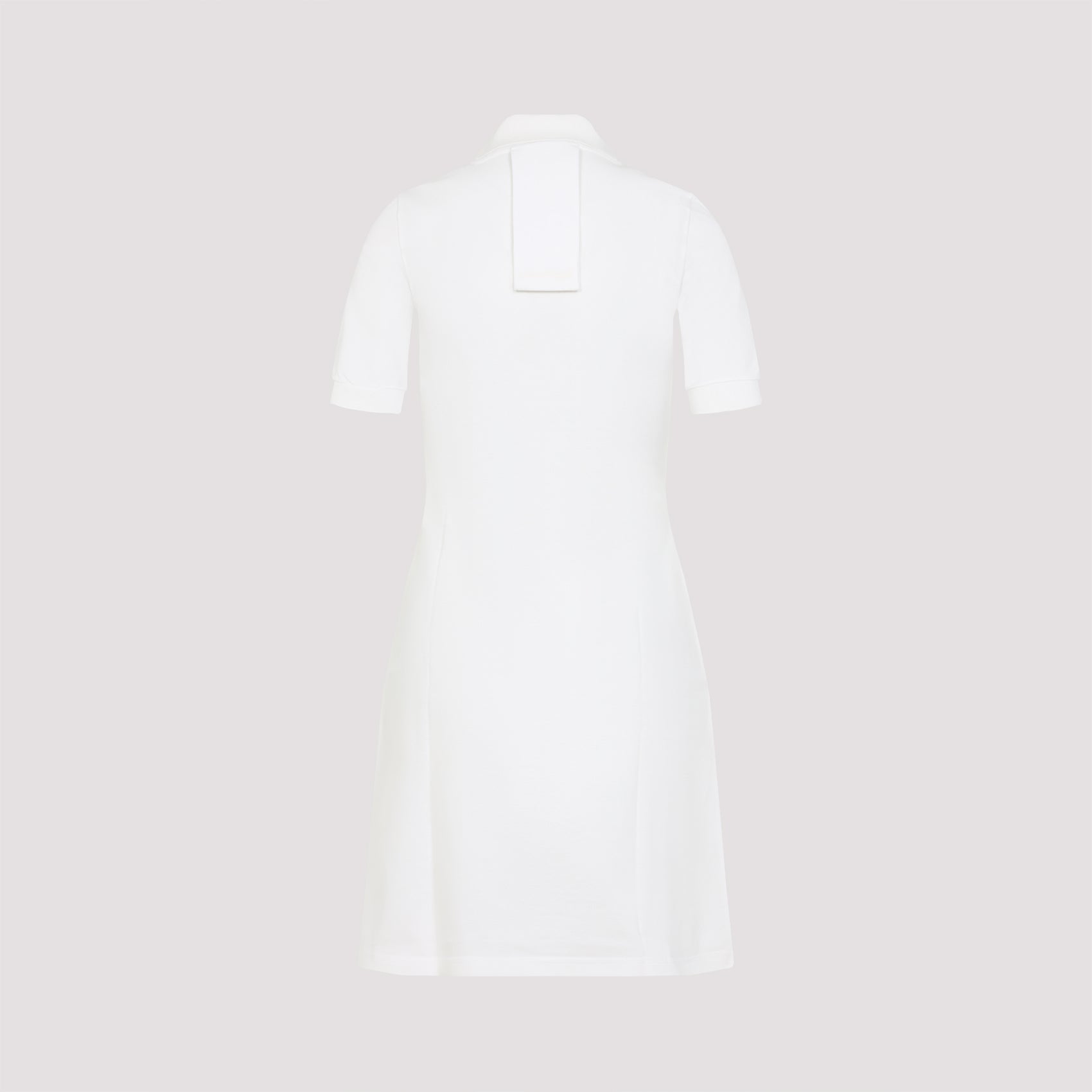 Piqué Polo Dress White Cotton