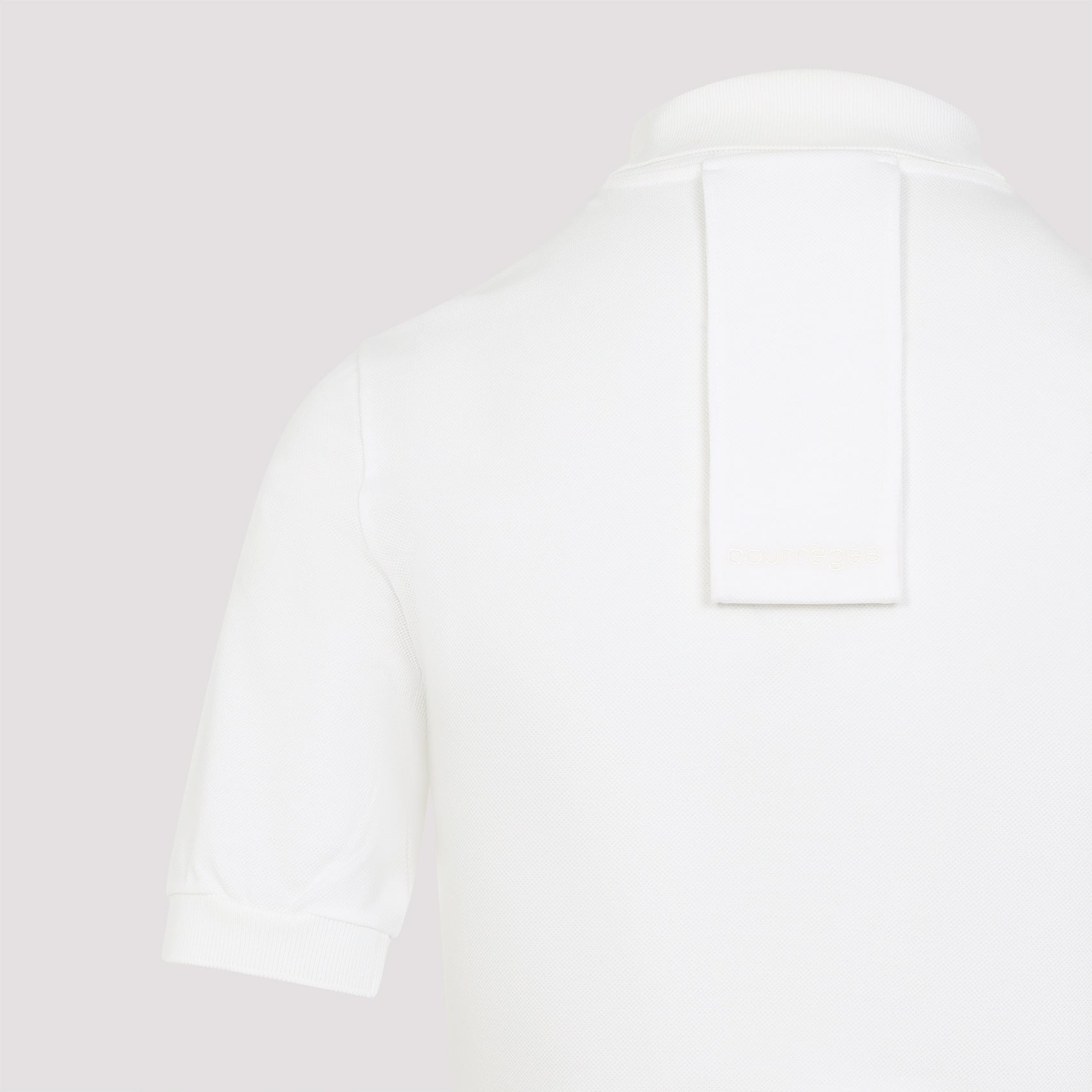 Piqué Polo Dress White Cotton