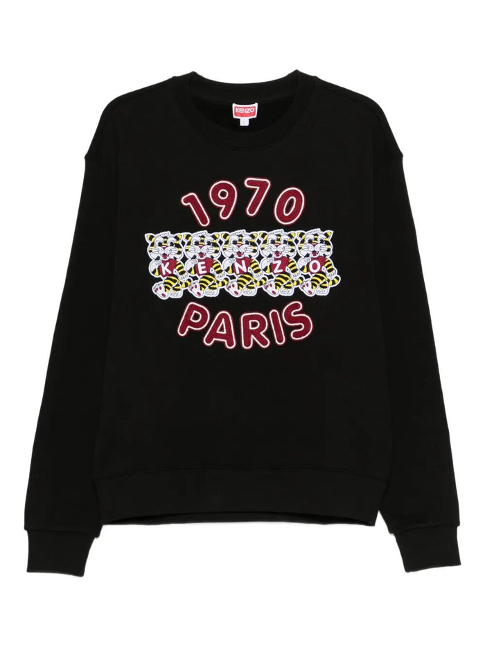Sweatshirt Black Cotton
