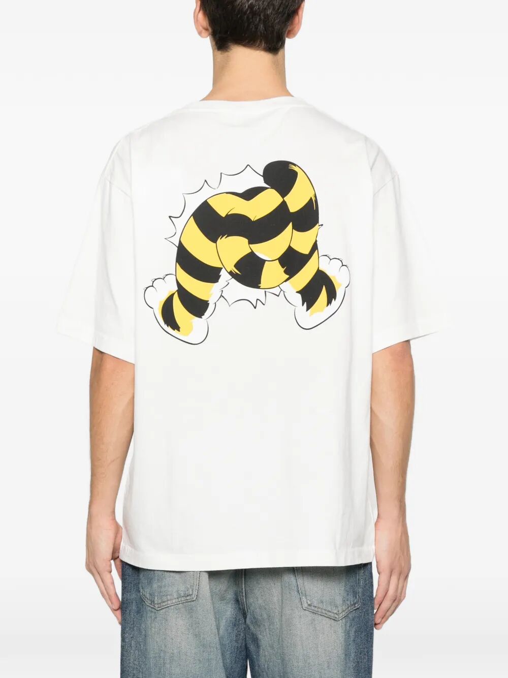 Oversize T-shirt White Cotton Tshirt