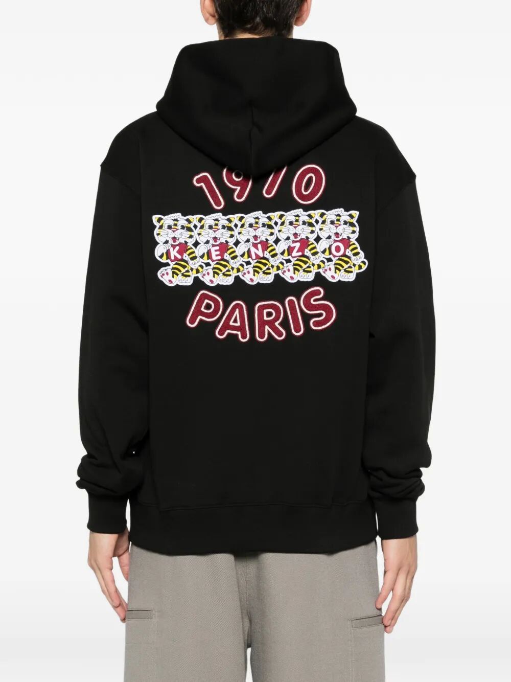 Hoodie Black Cotton Sweatshirt