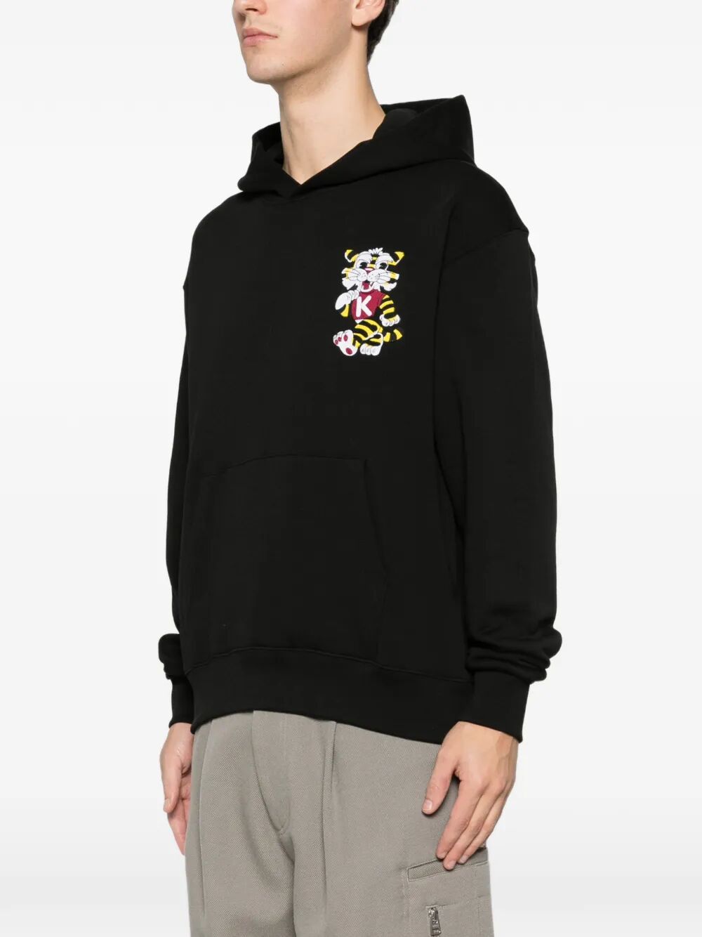 Hoodie Black Cotton Sweatshirt